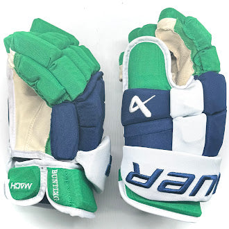 Bauer Supreme Mach - Gant NHL Pro Stock d'occasion - Michael Bunting (bleu/vert/blanc)